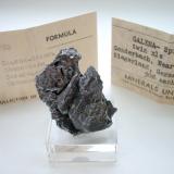 Galena (Gonderbach twins)
Gonderbach mine, Bad Laasphe, Siegerland, Northrhine-Westphalia, Germany
4 x 3 cm
Etched spinel-law twin named after the mine. (Author: Andreas Gerstenberg)