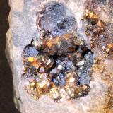 Pyrite
Duff Quarry, Huntsville, Logan County, Ohio, USA
7 x 8.1 x 5.8 cm
Collected by Dr. John Medici
Iridescent Pyrite
Diploid Habit (Author: Don Lum)