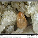 Titanite
Talèfre glacier, Mont Blanc Massif, Chamonix, Haute-Savoie, Rhône-Alpes, France
fov 3.5 mm (Author: ploum)