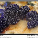 Azurite
Mas Dieu, Mercoirol, Gard, Languedoc-Roussillon, France
fov 11 mm (Author: ploum)