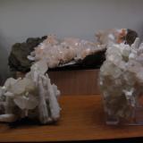 Part of mineral display from Skye and Arran. (Author: Mike Wood)