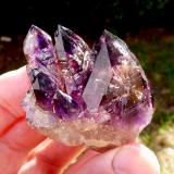 Quartz variety amethyst.
Brandberg Area, Erongo, Namibia
57 x 49 x 41 mm
Same as above. (Author: Pierre Joubert)