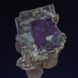 Fluorite, Quartz
Dayu Co., Ganzhou Prefecture, Jiangxi Province, China
5.4 x 3.9 x 3.2 cm (Author: am mizunaka)