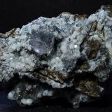 Fluorite on Quartz.
Bayles Hush, Newbiggin,Teesdale, Co Durham, England, UK.
55 x 30 mm (Author: nurbo)
