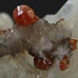 Mimetite (Var Campylite) on Baryte.
Dry Gill, Caldbeck Fells, Cumbria, England, UK.
Campylite to 4 mm (Author: nurbo)