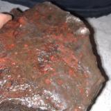 Hematite-rich basalt with surface jasper and small amygdules
Hvalfjörður, Iceland (Author: Rei)