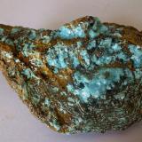 Auricalcita<br />La Escalera, Vega de Ándara, Macizo de Ándara, Bejes, Cillórigo de Liébana, Comarca Liébana, Cantabria, España<br />6 x 4 cm<br /> (Autor: Cristalino)