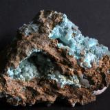 Hemimorfita, Auricalcita<br />Distrito Minero Salamón, Crémenes, Comarca Montaña Oriental, León, Castilla y León, España<br />63 x 43 x 23 mm.<br /> (Autor: José Luis Zamora)