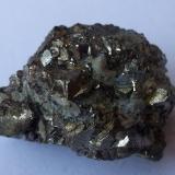 Pirita<br />Mines Can Palomeres, Malgrat de Mar, Comarca Maresme, Barcelona, Cataluña / Catalunya, España<br />2 x 1,5 cm<br /> (Autor: Cristalino)