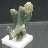 Cuarzo (variedad prasio)<br />Mega Horio, Isla de Serifos, Islas Cícladas, Prefectura de las Cícladas, Egeo meridional, Grecia<br />48mm - 31mm - 34mm<br /> (Autor: Pedro Naranjo)