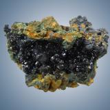 AzuritaMina El Cobre, Concepción del Oro, Municipio Concepción del Oro, Zacatecas, México7.7 cm X 4.2 cm X 8.0 cm. (Autor: jesus salinas)