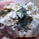 Libethenita<br />Mina Miguel Vacas, Freguesías Pardais y Conceição, Vila Viçosa, Distrito Évora, Província Alentejo Central, Región Alentejo, Portugal<br />4,5 x 4,5 cm<br /> (Autor: Cristalino)