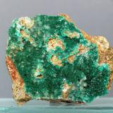 Dioptasa<br />Mina Mammoth-Saint Anthony, Depósito St. Anthony, Tiger, Distrito Mammoth, Condado Pinal, Arizona, USA<br />39x30 mm<br /> (Autor: Juan Espino)