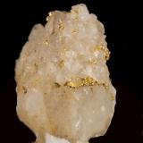 Gold on Quartz<br />Belshazzar Mine, Quartzburg District, Boise County, Idaho, USA<br />10x5x4 mm<br /> (Author: steven calamuci)
