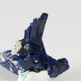 Azurite<br />Kerrouchen, Khénifra Province, Beni Mellal-Khenifra Region, Morocco<br />18 x1,5 cm<br /> (Author: steven calamuci)