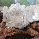 Hemimorphite<br />Ojuela Mine, Lugar San Juanito, Mapimí, Municipio Mapimí, Durango, Mexico<br />6.1 x 5.6 x3.4<br /> (Author: steven calamuci)