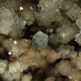 Boracite and Hilgardite<br />Boulby Mine, Loftus, Yorkshire, England / United Kingdom<br />FOV of 6.74mm. Crystal of 0.93mm<br /> (Author: ofarcis)