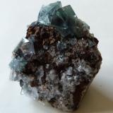 Fluorite (green)<br />Blue Circle Cement Quarry (Eastgate Quarry), Eastgate, Weardale, North Pennines Orefield, County Durham, England / United Kingdom<br />4.5x4x3cm<br /> (Author: captaincaveman)