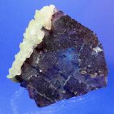 Fluorite, Calcite, Chalcopyrite<br />Denton Mine, Rosiclare level, Goose Creek Mine group, Harris Creek Sub-District, Hardin County, Illinois, USA<br />11 x 9.7 cm<br /> (Author: Don Lum)