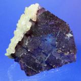 Fluorite, Calcite, ChalcopyriteMina Denton, formación Sub-Rosiclare, Grupo Goose Creek Mine, Sub-Distrito Harris Creek, Condado Hardin, Illinois, USA11 x 9.7 cm (Author: Don Lum)