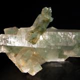 Quartz
Tornadei Valley, Malenco, Sondrio Prov., Lombardy, Italy
4.5 x 6.6 cm
Glassy colorless quartz crystals included with green chlorite. (Author: crosstimber)