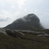 Ben Loyal, Sutherland, Scotland
Higher up the mountain and the sun was trying to come out. Unfortunately the mist won and visibility was much impaired, which makes it difficult to explore very steep ground. (Author: Mike Wood)