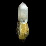 Scepter quartz, gilbertite
5th level, Sauberg mine, Ehrenfriedersdorf, Erzgebirge, Saxony, Germany
5 x 2 x 1,5 cm (Author: Andreas Gerstenberg)