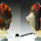 Brookite on faden quartz
Thurdook, Zard, Kharan, Baluchistan, Pakistan
2.3 x 1.1 x 0.8 cm, largest crystal is 1.7 cm (Author: xdxucn)