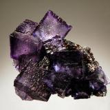 Fluorite
Elmwood Mines, Carthage, Smith Co., Tennessee, USA
6.2 x 8.1 cm
Zoned purple fluorite crystals with a mosaic surface texture on brown sphalerite. (Author: crosstimber)