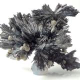 Stibnite with Siderite
Herja Mine, Chiuzbaia (Kisbánya), Baia Mare (Nagybánya), Maramures Co., Romania
7 x 5.5 x 3.5 cm (Author: xdxucn)