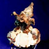 Copper, Datolite
Mohawk Mine, Mohawk, Keweenaw County, Michigan, USA
21.5 x 15.0 x 11.0 cm
Copper crystals in datolite
ex Robert W. Hauck
ex Robert Nowakowski
collected in 1969
"Predator" (Author: Don Lum)