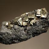 Pyrite
French Creek Mines, St. Peters, Chester County, Pennsylvania, USA
4.3 x 8.5 cm (Author: crosstimber)