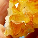 Calcite and iron oxide
Tsumeb, Namibia
60 x 37 x 23 mm
Same as above. (Author: Pierre Joubert)