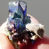 Azurite
Tsumeb, Namibia
26 x 17 x 16 mm (Author: Pierre Joubert)