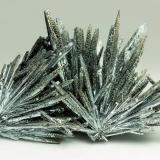 Stibnite with Siderite
Herja Mine, Chiuzbaia (Kisbanya), Baia Mare, Maramures Co., Romania
5.6 x 3.7 cm (Author: xdxucn)