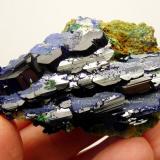 Azurite and malachite
Tsumeb, Namibia
74 x 43 x 27 mm
Same as above. (Author: Pierre Joubert)