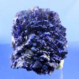 Azurite
Shilu Mine, Yangchun Co., Yangjiang Prefecture, Guangdong Province, China
7 x 6 cm
lustrous, sharp, deep blue tabular azurite "rose" cluster of crystals (Author: Don Lum)