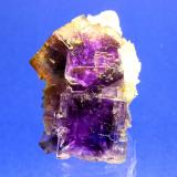 Fluorite, Quartz
Berbes Mining area, Ribadesella, Asturias, Spain
4.9 x 4.0 cm (Author: Don Lum)