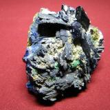 Azurite<br />Tsumeb Mine, Tsumeb, Otjikoto Region, Namibia<br />90x75mm<br /> (Author: Heimo Hellwig)