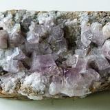 Fluorite<br />Rogerley Mine, Sutcliffe vein, Frosterley, Weardale, North Pennines Orefield, County Durham, England / United Kingdom<br />7x3x3cm  99g<br /> (Author: captaincaveman)