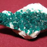 Dioptase<br />Tsumeb Mine, Tsumeb, Otjikoto Region, Namibia<br />60x35mm<br /> (Author: Heimo Hellwig)