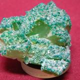 Calcite with Dioptase<br />Tsumeb Mine, Tsumeb, Otjikoto Region, Namibia<br />40x35mm<br /> (Author: Heimo Hellwig)