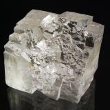 Large water-clear cubic crystal exhibiting stepped growth. (Author: crosstimber)