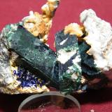 Azurite/Malachite<br />Tsumeb Mine, Tsumeb, Otjikoto Region, Namibia<br />70x50mm<br /> (Author: Heimo Hellwig)