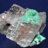 Calcite, Malachite<br />Tsumeb Mine, Tsumeb, Otjikoto Region, Namibia<br />10.5 x 7.5 cm<br /> (Author: Don Lum)