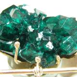 Dioptase<br />Tsumeb Mine, Tsumeb, Otjikoto Region, Namibia<br />60x50mm<br /> (Author: Heimo Hellwig)