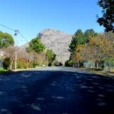 The road in front of our house facing the mountains closest to our home. (Author: Pierre Joubert)