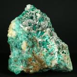 Beryl (variety emerald) with Calcite<br />Peñas Blancas Mine, Municipio San Pablo de Borbur, Western Emerald Belt, Boyacá Department, Colombia<br />10x9x4.5cm<br /> (Author: Fiebre Verde)
