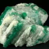 Beryl (variety emerald), Calcite<br />Coscuez mining district, Municipio San Pablo de Borbur, Western Emerald Belt, Boyacá Department, Colombia<br />105x80x60mm<br /> (Author: Fiebre Verde)