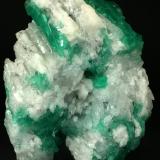 Beryl (variety emerald), Calcite<br />Coscuez mining district, Municipio San Pablo de Borbur, Western Emerald Belt, Boyacá Department, Colombia<br />105x80x60mm<br /> (Author: Fiebre Verde)